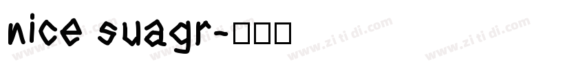 nice suagr字体转换